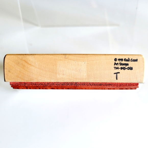 Vintage 1998 Potted Plant East Coast Art Stamp Approximately 3.5" x 4.5" - Picture 6 of 7